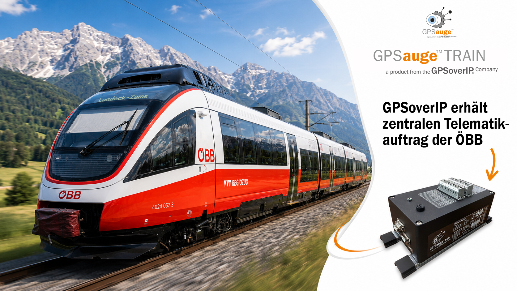 GPSoverIP erhält zentralen Telematikauftrag der ÖBB